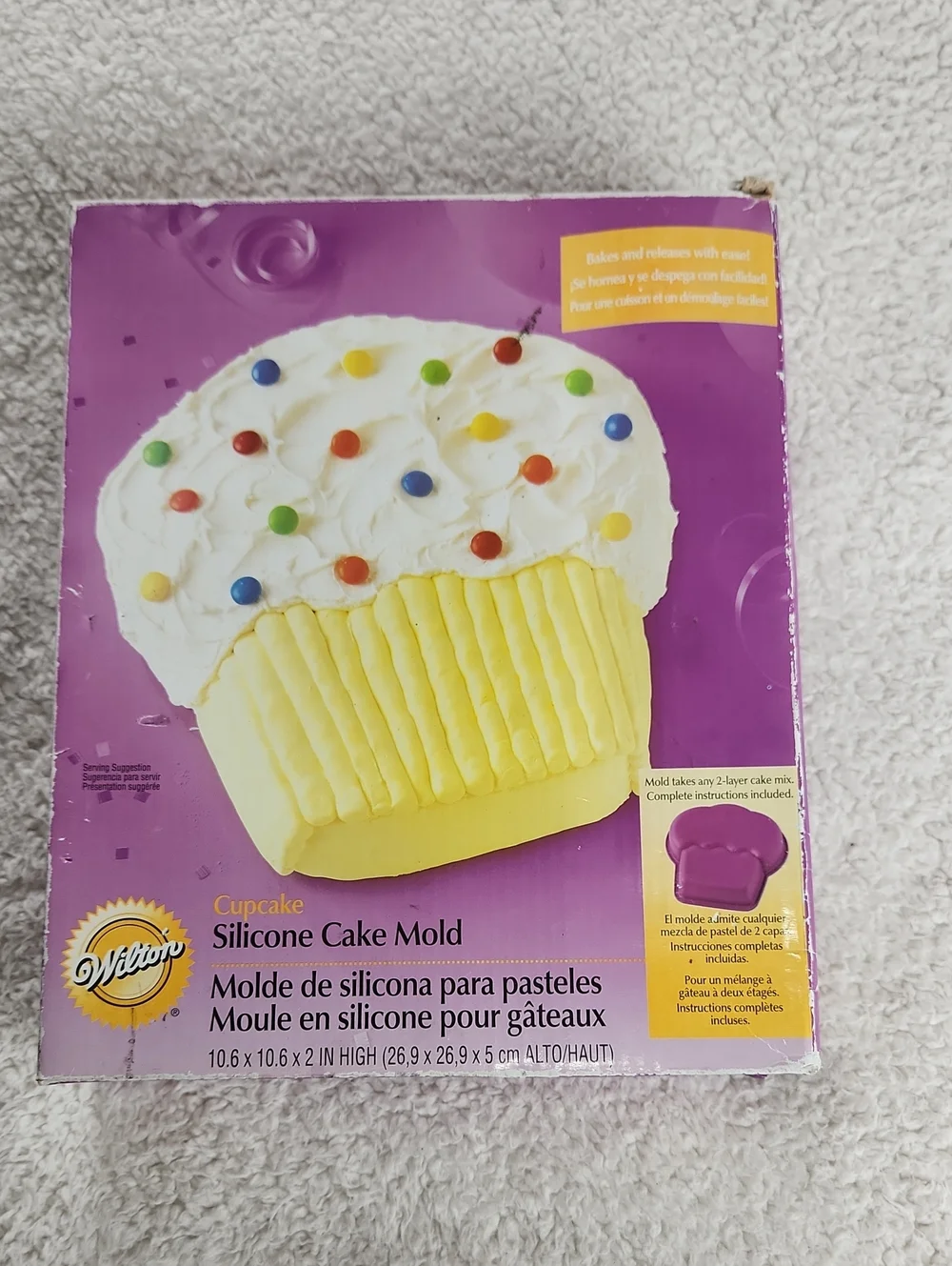 Wilton Cupcake Cake Mold Silicone With Original Box